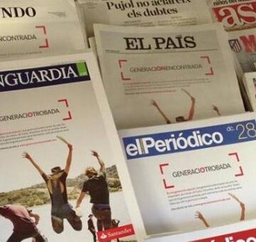 Entre tots els diaris d’Espanya es difonen menys d’un milió d’exemplars
