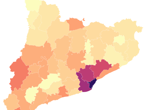 Els mitjans locals de Catalunya, en un mapa