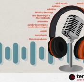 Infografia  sobre els termes relacionats amb el pòdcast