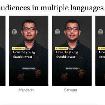 The Economist ofereix vídeos traduïts per IA per connectar amb el públic jove