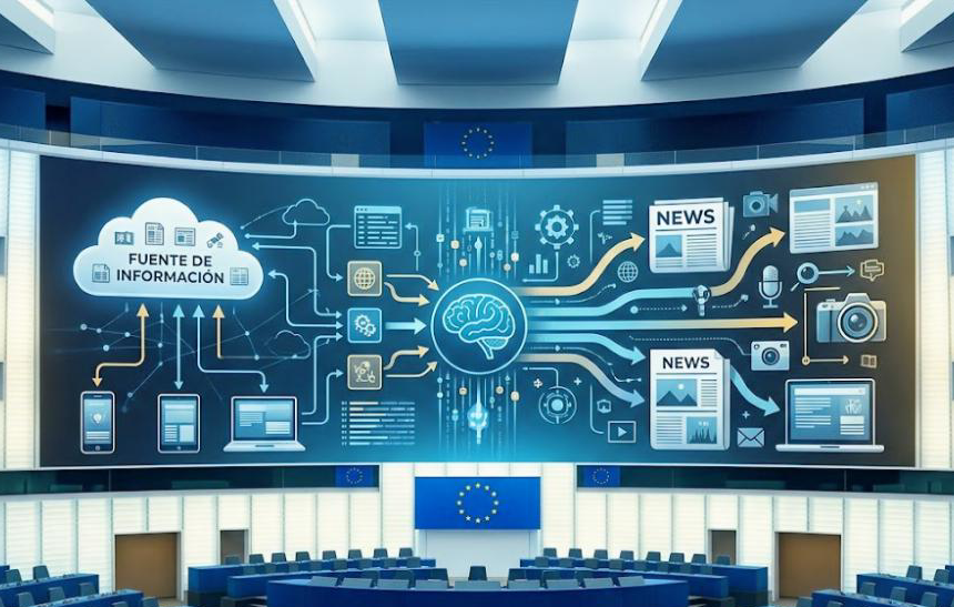 parlamento-europeu La intel·ligència artificial irromp en el consum informatiu: una alerta des de Brussel·les i un repte per a la premsa de proximitat